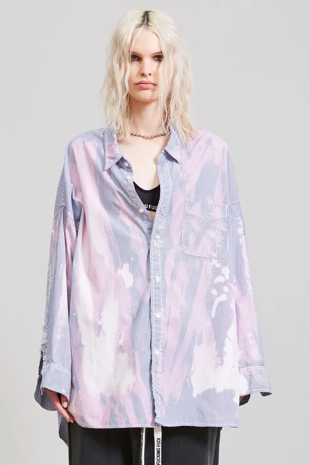 Tops Bleached Drop Neck Shirt 8211 R13 Women