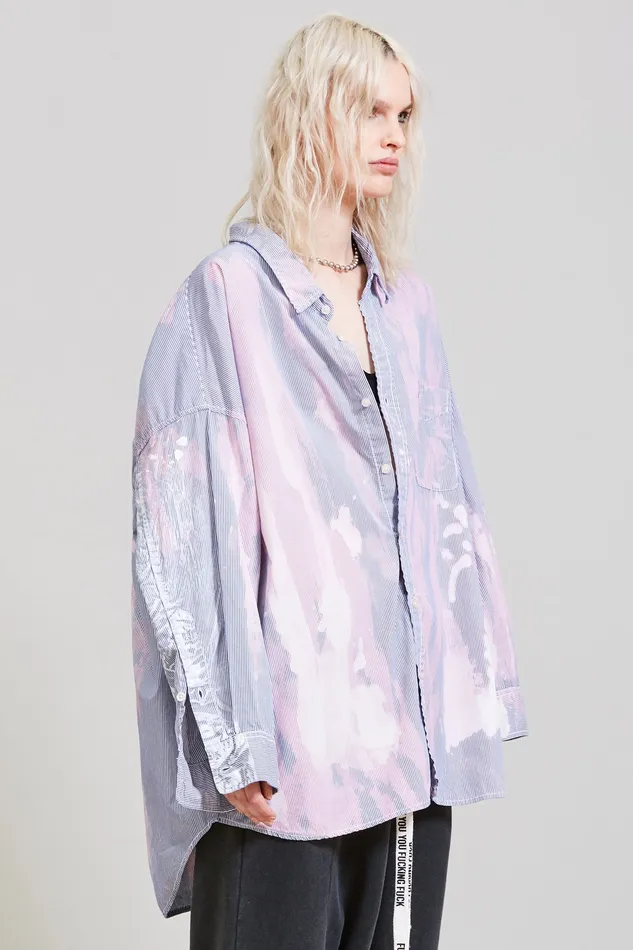 Tops Bleached Drop Neck Shirt 8211 R13 Women