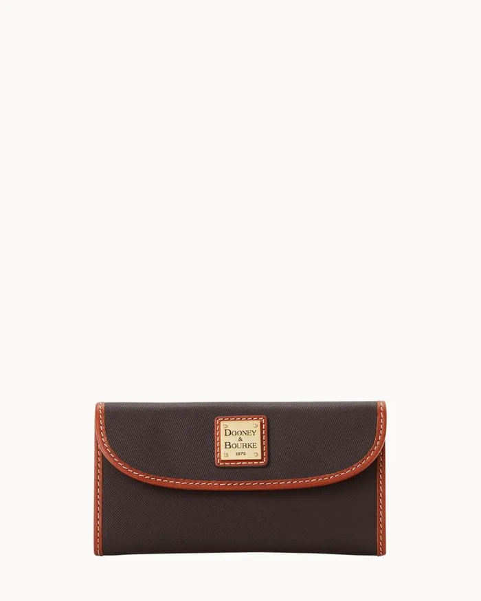 Torino Continental Clutch Brown Women Dooney and Bourke Wallets