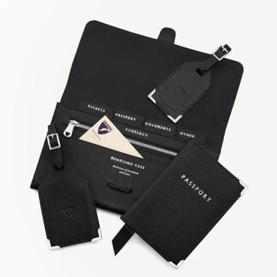 Travel Collection With Removable Inserts Black Saffiano WomenMen Aspinal Of London Travel Collections Travel Collection With Removable Inserts Black Saffiano WomenMen Aspinal Of London Travel Collections