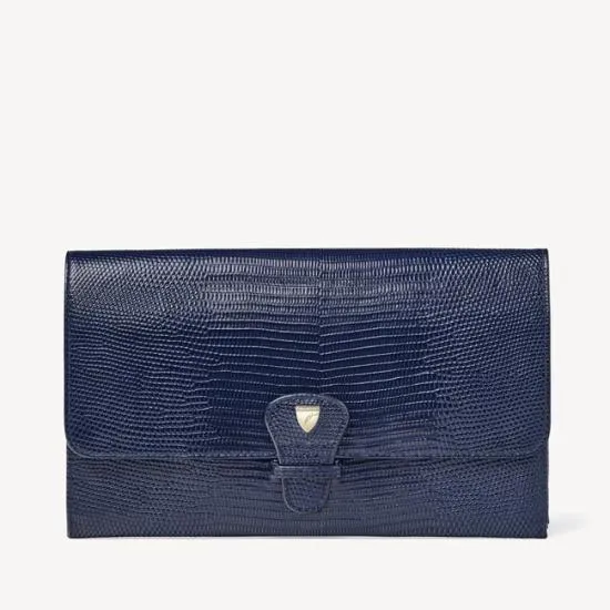 Travel Wallet With Removable Inserts Midnight Lizard WomenMen Aspinal Of London Travel Wallets