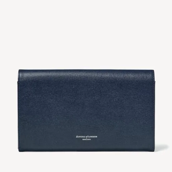Travel Wallet With Removable Inserts Navy Saffiano WomenMen Aspinal Of London Travel Wallets
