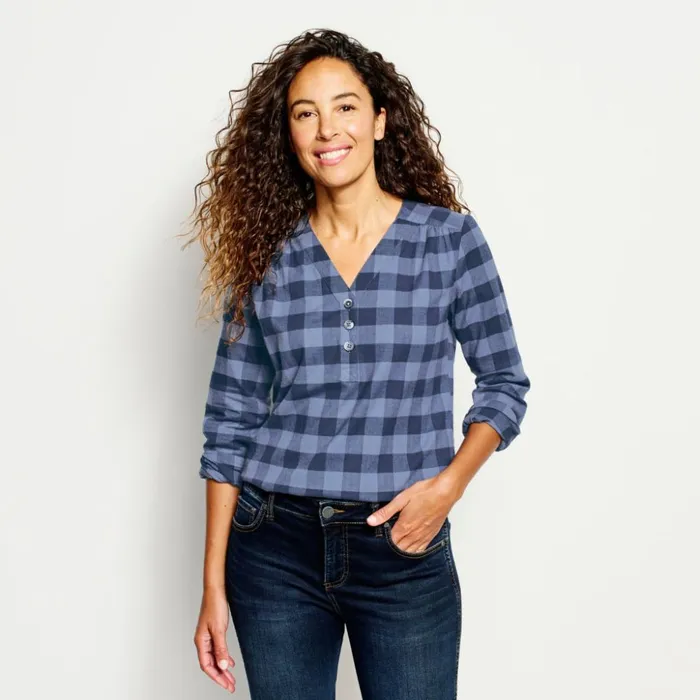 Travel Women Orvis Flat Creek Forever Shirt Dusk