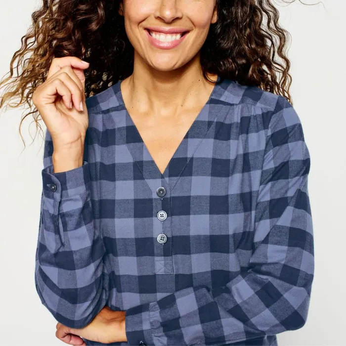 Travel Women Orvis Flat Creek Forever Shirt Dusk