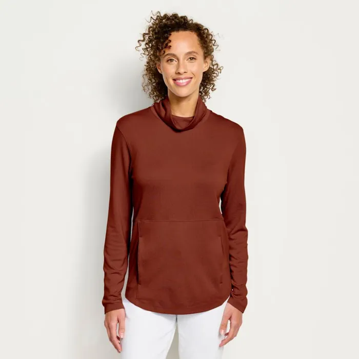 Travel Women Orvis Odyssey Cowl Sweatshirt Tidewater