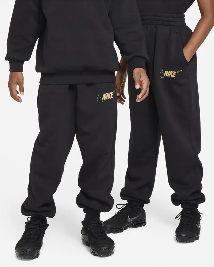 Trousers And Leggings Kids Nike Sportswear Club Fleece Blackmetallic Gold