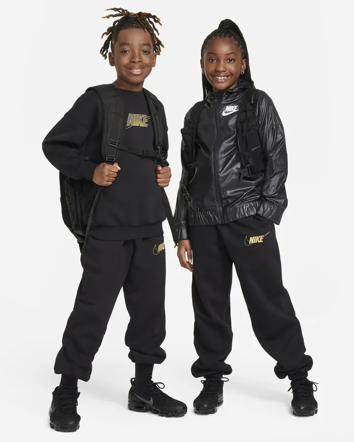 Trousers And Leggings Kids Nike Sportswear Club Fleece Blackmetallic Gold