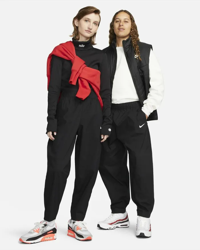 Trousers Women Nike Sportswear Essential Blackwhite