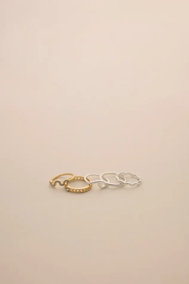 Two Tone Ring Stack Two Tone Women Lucky Brand Jewelry