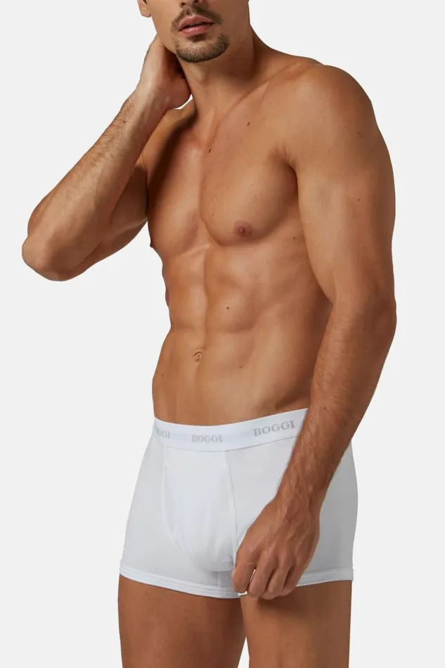 Underwear And Pajamas Men Boggi Milano Stretch Cotton Jersey Boxer Shorts White Underwear And Pajamas Men Boggi Milano Stretch Cotton Jersey Boxer Shorts White