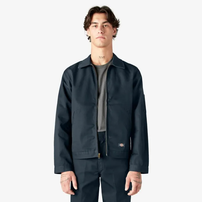 Unlined Eisenhower Jacket Dark Navy Dark Navy dn Men Dickies Outerwear