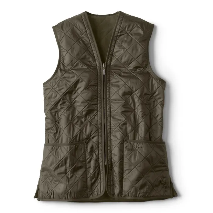 Vests Men Orvis Barbour Polarquilt ZipIn Liner Olive