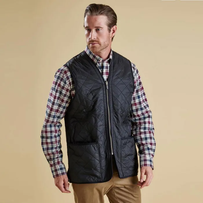 Vests Men Orvis Barbour Polarquilt ZipIn Liner Olive