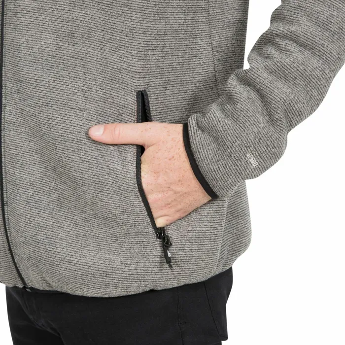 Vetiver Fleece Hoodie Latte Marl Men Trespass Fleeces