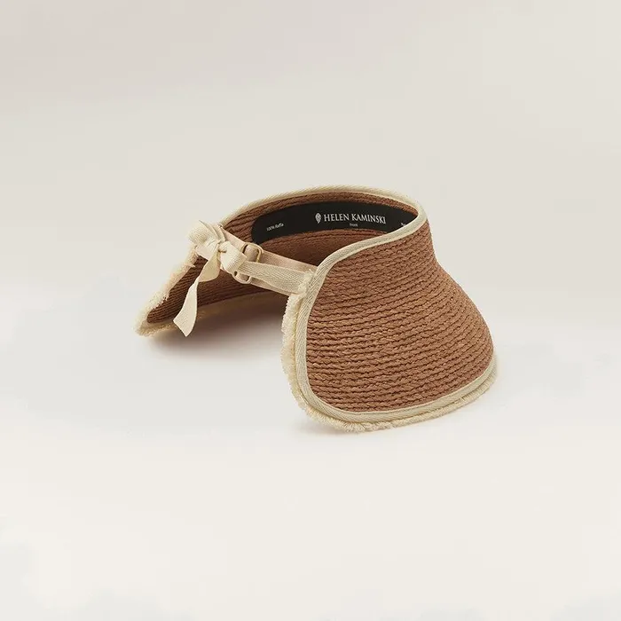 Visors Hats Helen Kaminski Aleeya 9 Fringe Nougat