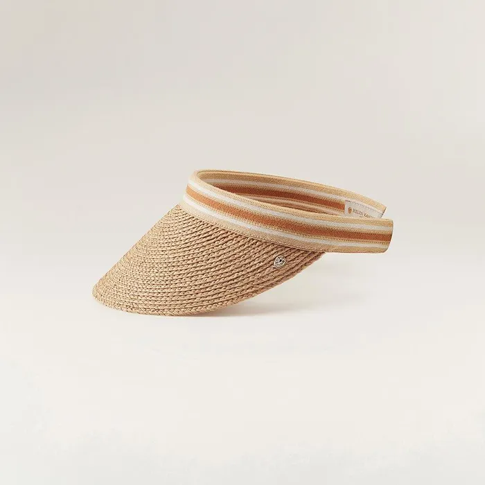 Visors Hats Helen Kaminski Bianca Naturalnougat Stripe