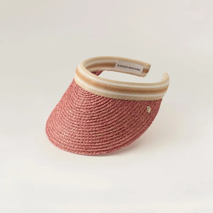 Visors Hats Helen Kaminski Bianca Pomelo Nougat Stripe