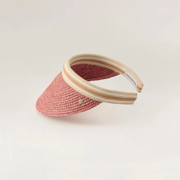 Visors Hats Helen Kaminski Bianca Pomelo Nougat Stripe