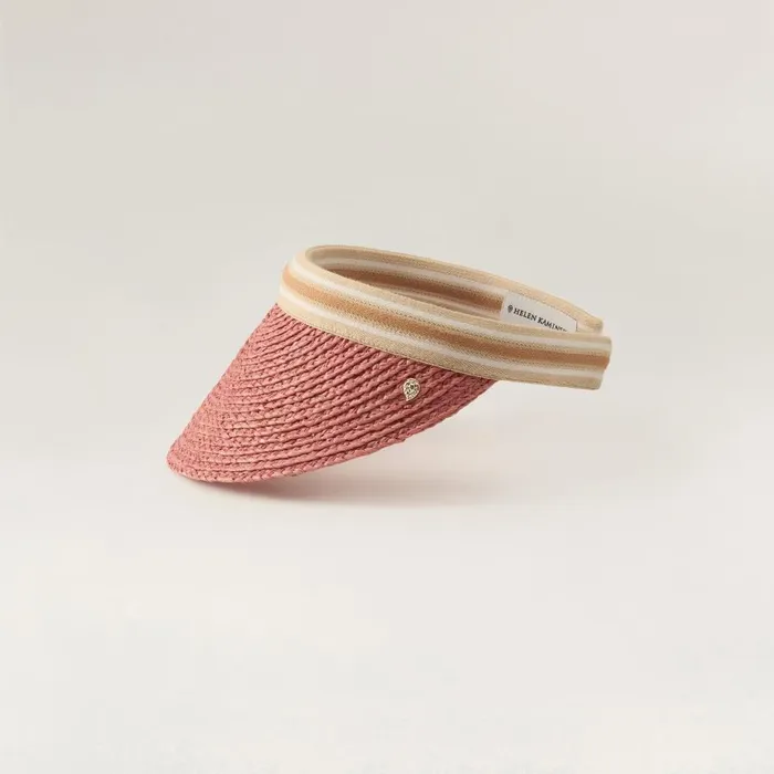 Visors Hats Helen Kaminski Bianca Pomelo Nougat Stripe
