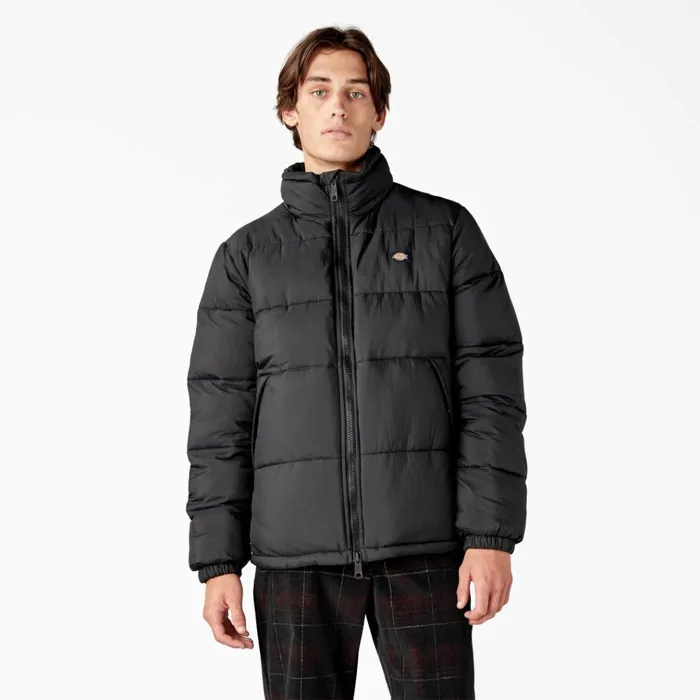Waldenburg Puffer Jacket Black Black bkx Men Dickies Coats and Jackets