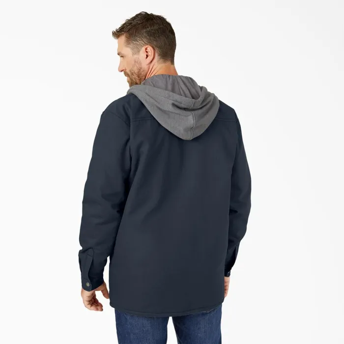 Water Repellent Duck Hooded Shirt Jacket Dark Navy Dark Navy dn Men Dickies Outerwear Water Repellent Duck Hooded Shirt Jacket Dark Navy Dark Navy dn Men Dickies Outerwear