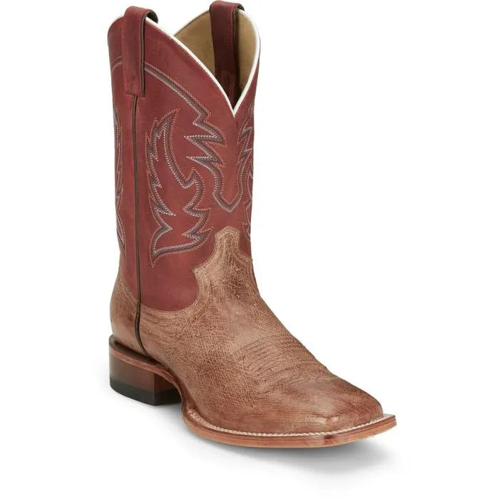Western Men Justin Boots Mclane 11 Smooth Ostrich Western Boot Vintage Tan 040brown041