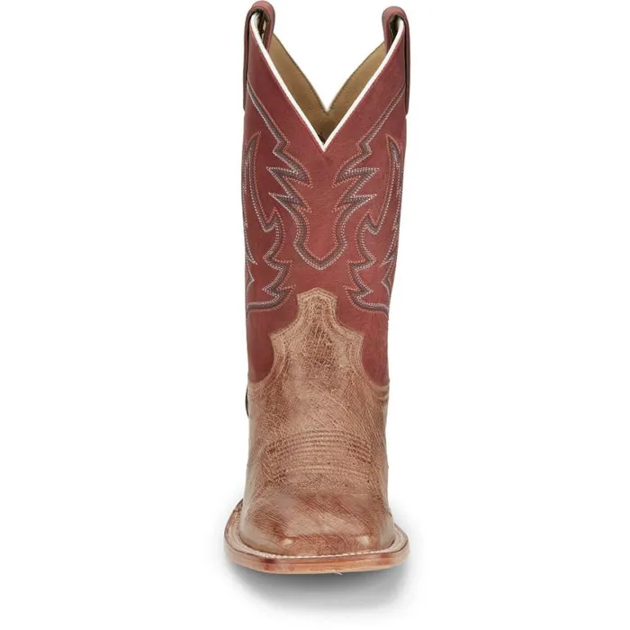 Western Men Justin Boots Mclane 11 Smooth Ostrich Western Boot Vintage Tan 040brown041
