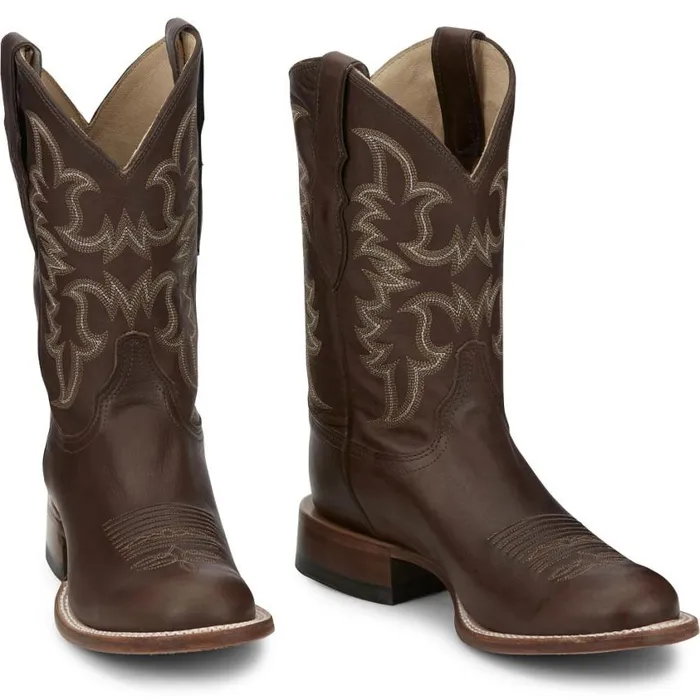 Western Men Justin Boots Wayne 11034 Western Boot Chocolate Fargo 040brown041