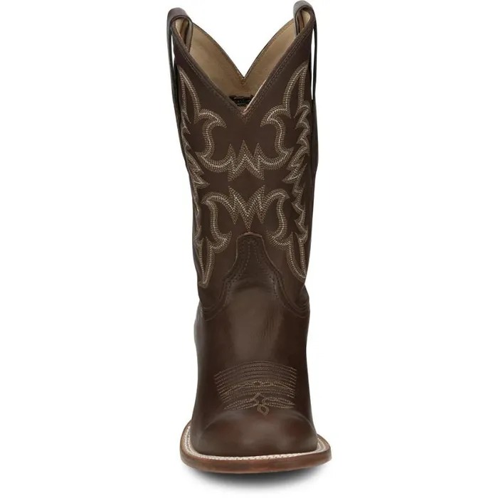 Western Men Justin Boots Wayne 11034 Western Boot Chocolate Fargo 040brown041