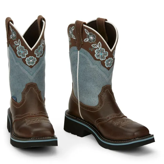 Western Women Justin Boots Starlina 11034 Western Boot Brown
