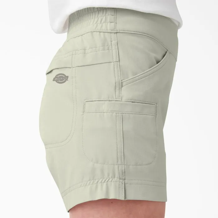 Women039s Cooling Relaxed Fit PullOn Shorts 5039039 Stone Stone st Women Dickies Work Shorts Women039s Cooling Relaxed Fit PullOn Shorts 5039039 Stone Stone st Women Dickies Work Shorts
