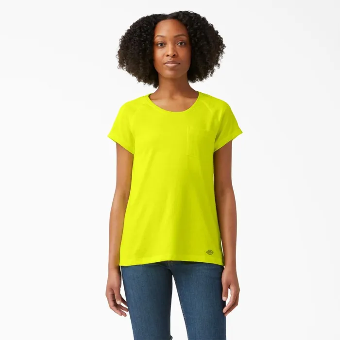 Women039s Cooling Short Sleeve Pocket TShirt Bright Yellow Bright Yellow bwd Women Dickies Hi Vis Women039s Cooling Short Sleeve Pocket TShirt Bright Yellow Bright Yellow bwd Women Dickies Hi Vis