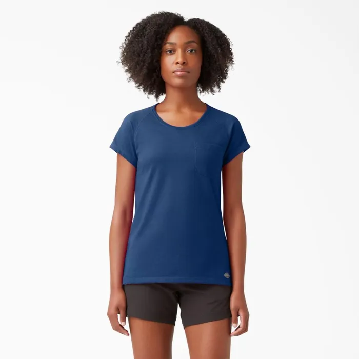 Women039s Cooling Short Sleeve Pocket TShirt Dynamic Navy Dynamic Navy dy2 Women Dickies TShirts Women039s Cooling Short Sleeve Pocket TShirt Dynamic Navy Dynamic Navy dy2 Women Dickies TShirts