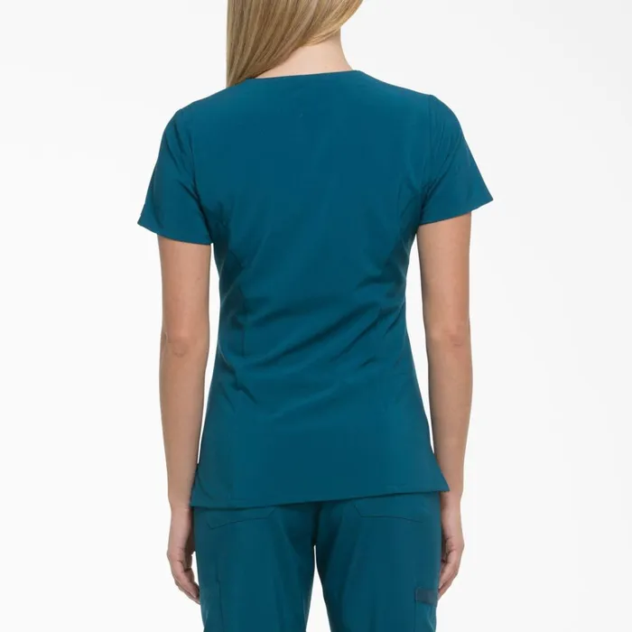 Women039s EDS Essentials VNeck Scrub Top Caribbean Blue Caribbean Blue crb Women Dickies Scrubs Women039s EDS Essentials VNeck Scrub Top Caribbean Blue Caribbean Blue crb Women Dickies Scrubs
