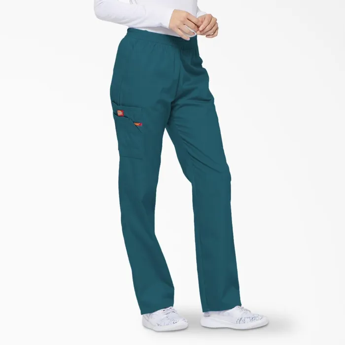 Women039s EDS Signature Tapered Leg Cargo Scrub Pants Caribbean Blue Caribbean Blue crb Women Dickies Scrubs Women039s EDS Signature Tapered Leg Cargo Scrub Pants Caribbean Blue Caribbean Blue crb Women Dickies Scrubs
