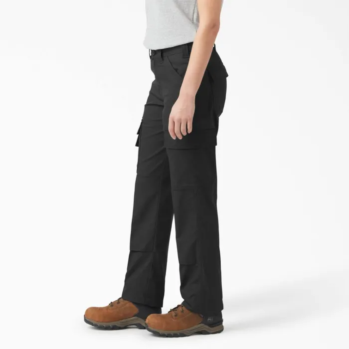 Women039s FLEX Regular Fit Cargo Pants Black Black bk Women Dickies Cargo