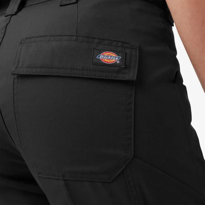 Women039s FLEX Regular Fit Cargo Pants Black Black bk Women Dickies Cargo