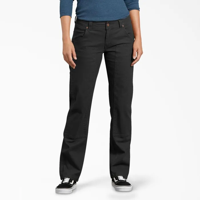 Women039s FLEX Relaxed Fit Duck Carpenter Pants Rinsed Black Rinsed Black rbk Women Dickies Carpenter Women039s FLEX Relaxed Fit Duck Carpenter Pants Rinsed Black Rinsed Black rbk Women Dickies Carpenter