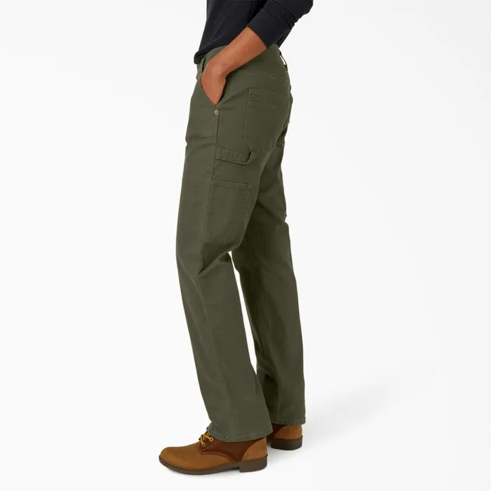 Women039s FLEX Relaxed Straight Fit Duck Carpenter Pants Rinsed Moss Green Rinsed Moss Green rms Women Dickies Carpenter Women039s FLEX Relaxed Straight Fit Duck Carpenter Pants Rinsed Moss Green Rinsed Moss Green rms Women Dickies Carpenter