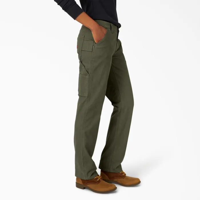 Women039s FLEX Relaxed Straight Fit Duck Carpenter Pants Rinsed Moss Green Rinsed Moss Green rms Women Dickies Carpenter Women039s FLEX Relaxed Straight Fit Duck Carpenter Pants Rinsed Moss Green Rinsed Moss Green rms Women Dickies Carpenter