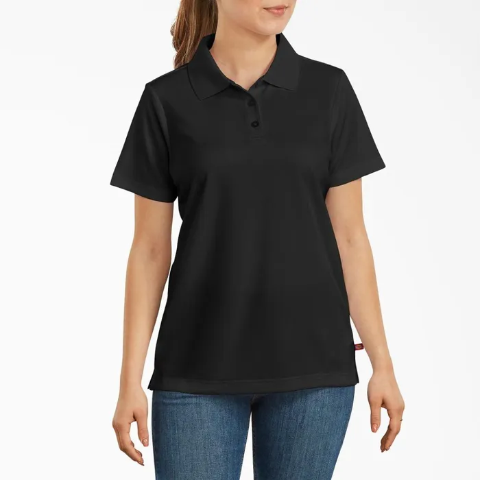 Women039s Performance Polo Shirt Black Black bk Women Dickies Painters