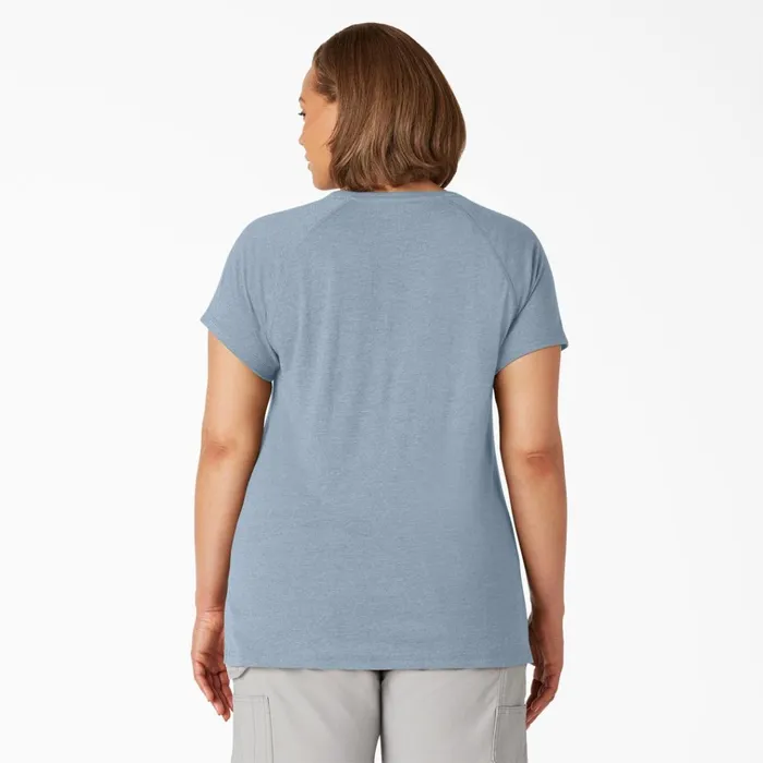 Women039s Plus Cooling Short Sleeve Pocket TShirt Fog Blue Fog Blue fe Women Dickies TShirts Women039s Plus Cooling Short Sleeve Pocket TShirt Fog Blue Fog Blue fe Women Dickies TShirts