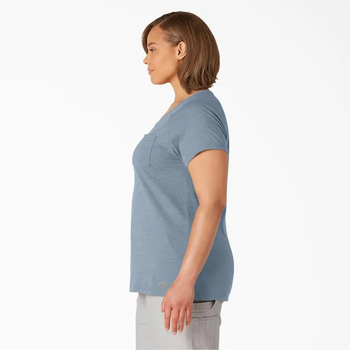 Women039s Plus Cooling Short Sleeve Pocket TShirt Fog Blue Fog Blue fe Women Dickies TShirts Women039s Plus Cooling Short Sleeve Pocket TShirt Fog Blue Fog Blue fe Women Dickies TShirts