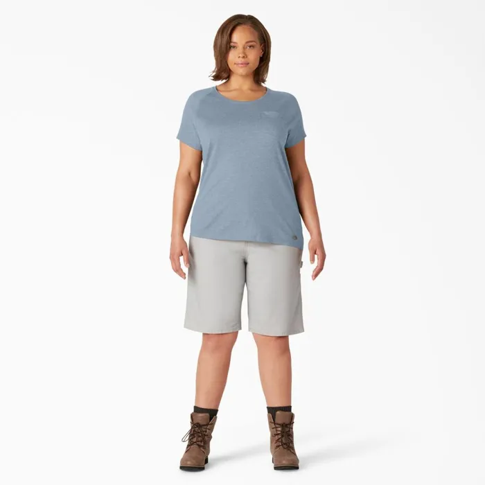 Women039s Plus Cooling Short Sleeve Pocket TShirt Fog Blue Fog Blue fe Women Dickies TShirts Women039s Plus Cooling Short Sleeve Pocket TShirt Fog Blue Fog Blue fe Women Dickies TShirts
