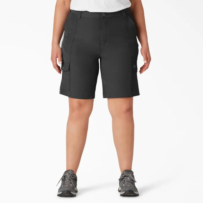 Women039s Plus Cooling Slim Fit Cargo Shorts 10034 Black Black bk Women Dickies Work Shorts Women039s Plus Cooling Slim Fit Cargo Shorts 10034 Black Black bk Women Dickies Work Shorts