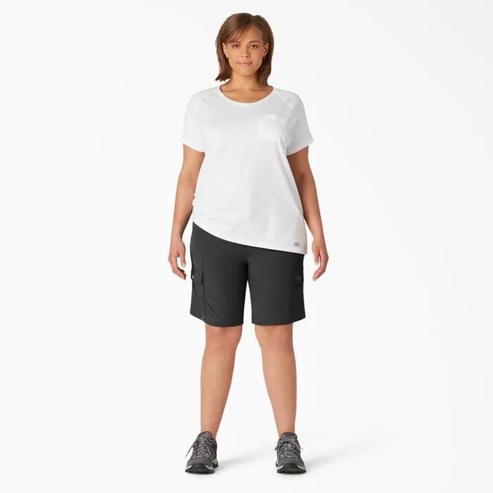 Women039s Plus Cooling Slim Fit Cargo Shorts 10034 Black Black bk Women Dickies Work Shorts Women039s Plus Cooling Slim Fit Cargo Shorts 10034 Black Black bk Women Dickies Work Shorts