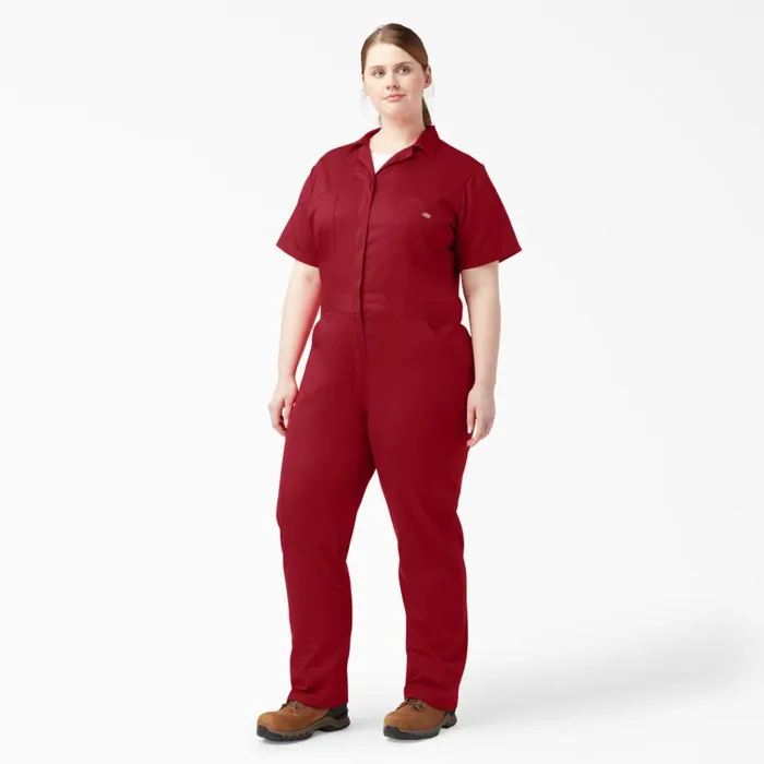 Women039s Plus FLEX Cooling TempiQ Short Sleeve Coveralls English Red English Red er Women Dickies Painters Women039s Plus FLEX Cooling TempiQ Short Sleeve Coveralls English Red English Red er Women Dickies Painters