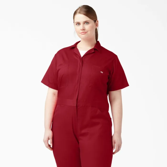 Women039s Plus FLEX Cooling TempiQ Short Sleeve Coveralls English Red English Red er Women Dickies Painters Women039s Plus FLEX Cooling TempiQ Short Sleeve Coveralls English Red English Red er Women Dickies Painters