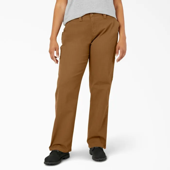 Women039s Plus FLEX Relaxed Straight Fit Duck Carpenter Pants Rinsed Brown Duck Rinsed Brown Duck rbd Women Dickies Carpenter Women039s Plus FLEX Relaxed Straight Fit Duck Carpenter Pants Rinsed Brown Duck Rinsed Brown Duck rbd Women Dickies Carpenter