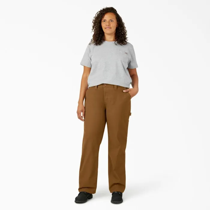 Women039s Plus FLEX Relaxed Straight Fit Duck Carpenter Pants Rinsed Brown Duck Rinsed Brown Duck rbd Women Dickies Carpenter Women039s Plus FLEX Relaxed Straight Fit Duck Carpenter Pants Rinsed Brown Duck Rinsed Brown Duck rbd Women Dickies Carpenter